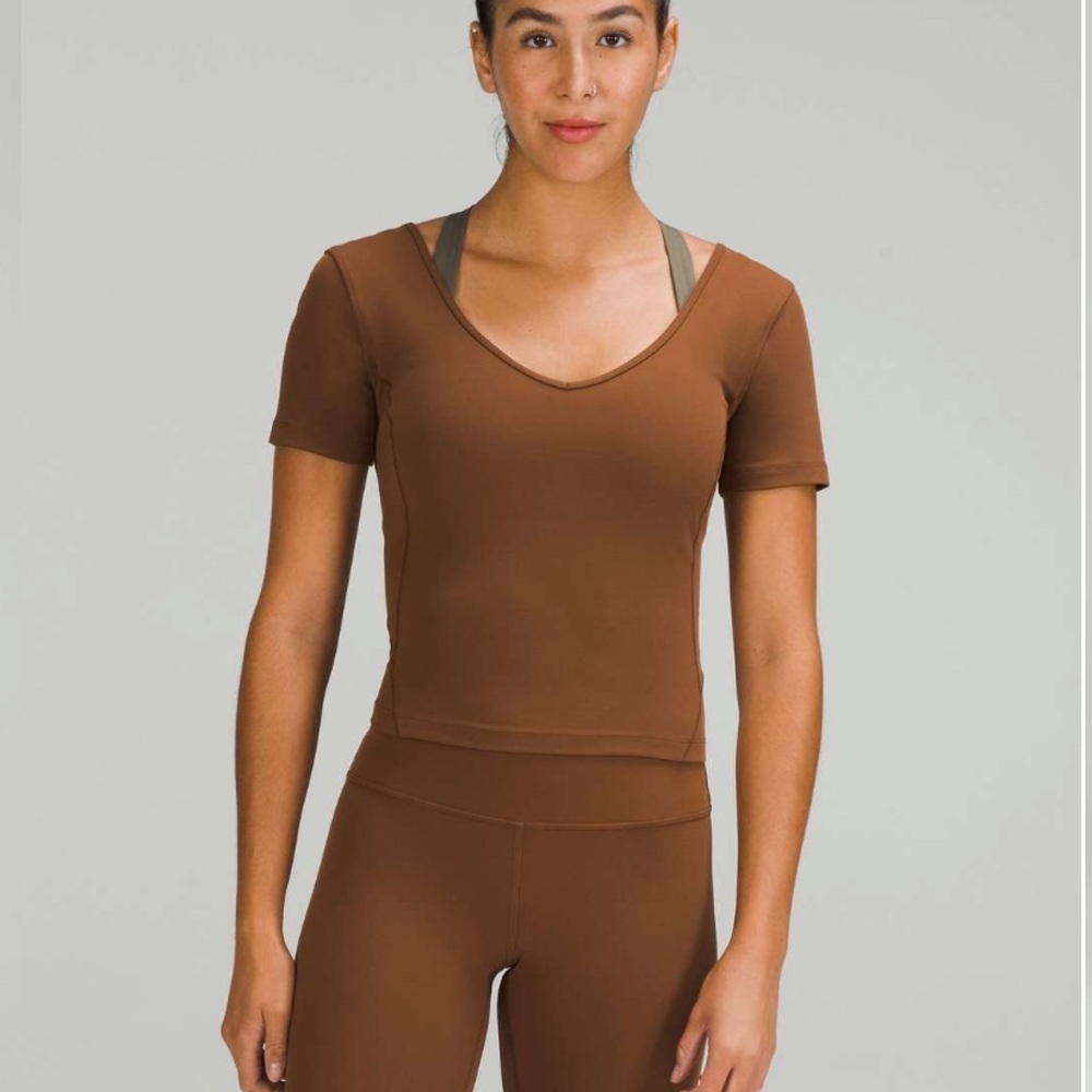 Lululemon Align T-Shirt Roasted Brown size 6